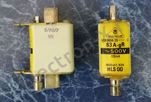 VDE0636/23 63A-gR 500V 120KA HLS 00