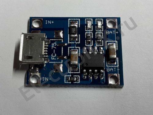 Модуль заряда TP4056 microUSB